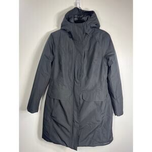 Lands' End Waterproof PrimaLoft Insulated Black Coat Petite S Women's